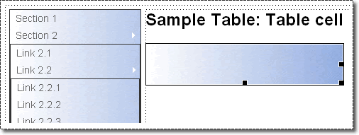 Inserting the Blue image into your table cell