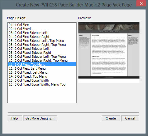 CSS Page Builder Magic 2  Interface