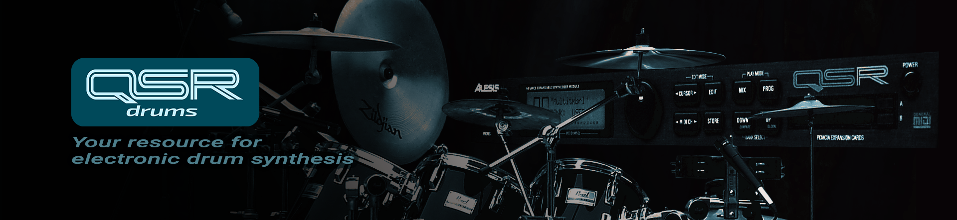 QSR drums home page banner image