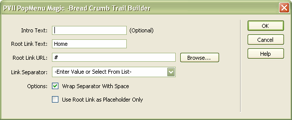 The BreadCrumb Builder Interface
