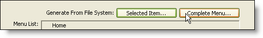 The AutoGenerate Buttons
