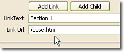 The edited link in the PMM UI